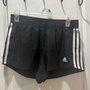 Adidas Women's Black and White Athletic Shorts